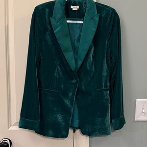 Jason Wu Emerald Velvet Blazer